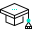 Graduation hat icon 64x64