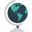 Earth globe icon 64x64