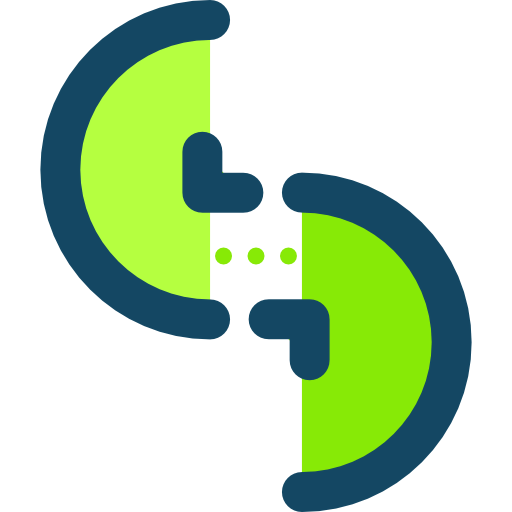 Split circle icon