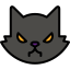 Black cat icon 64x64
