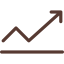 Line chart icon 64x64