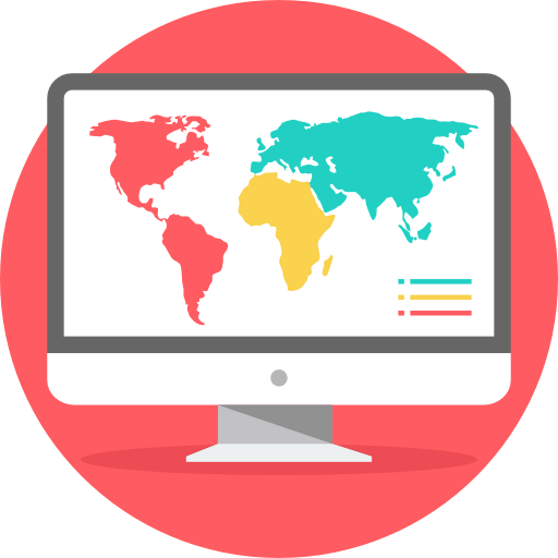 World map icon