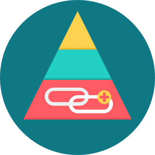 Pyramid chart icon