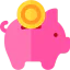 Piggy bank icon 64x64