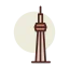 Cn tower ícono 64x64