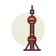 Oriental pearl tower アイコン 64x64