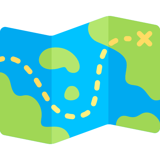 Treasure map icon