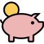 Piggy bank icon 64x64
