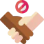 No handshake ícono 64x64