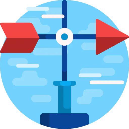 Wind direction icon