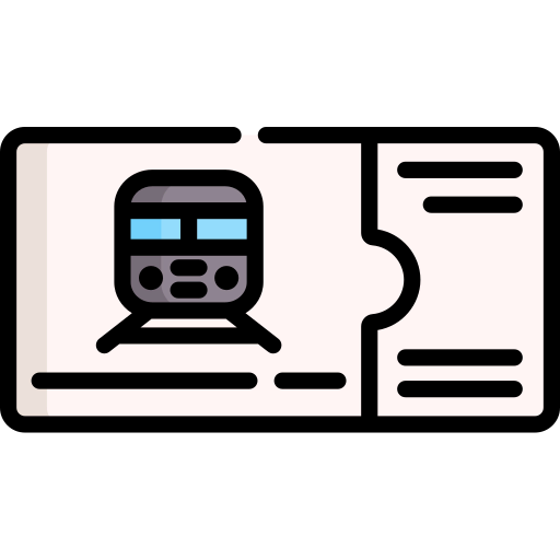 Train ticket icon
