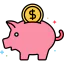 Piggy bank icon 64x64