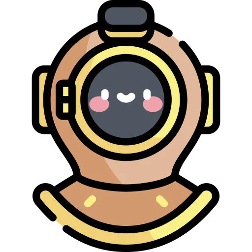 Diving helmet icon