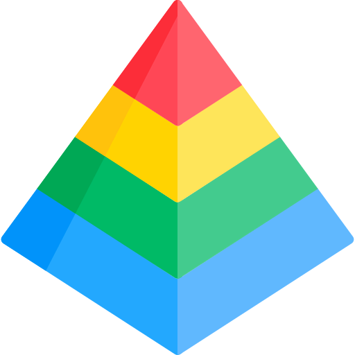 Pyramid chart icon