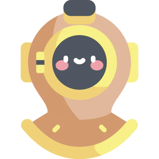Diving helmet icon