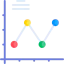 Line chart icon 64x64