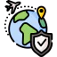Travel insurance icon 64x64