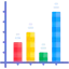 Bar chart icon 64x64