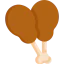 Chicken leg icon 64x64