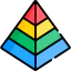 Pyramid chart icon 64x64