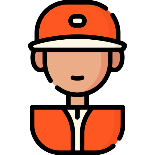 Baseball player icon
