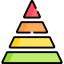 Pyramid chart icon 64x64