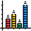 Bar chart icon 64x64