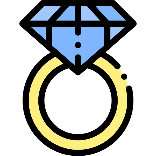 Diamond ring icon