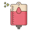 Blood transfusion icon 64x64