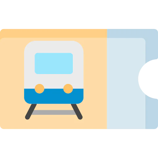 Train ticket icon
