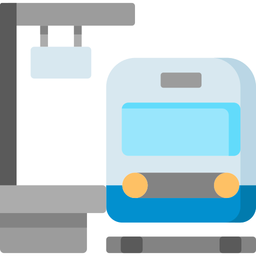 Train platform icon