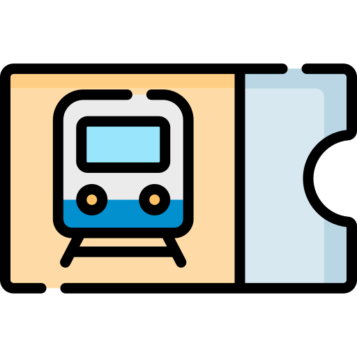 Train ticket icon
