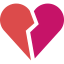 Broken heart アイコン 64x64