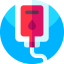 Blood transfusion icon 64x64