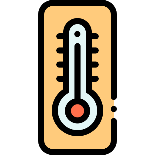 High temperature icon