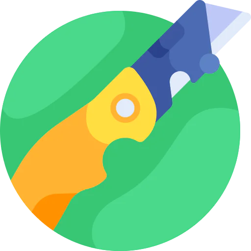 Utility knife icon