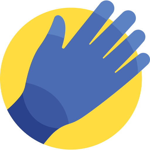 Protective gloves icon