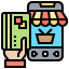 Online shopping icon 64x64