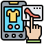 Online shopping icon 64x64