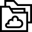 Cloud folder Symbol 64x64