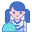 Female cheerleader icon 64x64