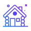 Wood house icon 64x64