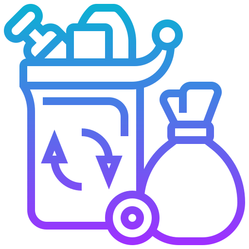 Garbage bin icon