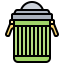 Garbage bin ícono 64x64