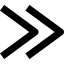 Double right arrow ícone 64x64