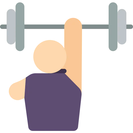 Weight lifting icon
