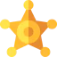 Sheriff badge icon 64x64