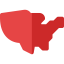United states of america icon 64x64
