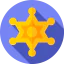 Sheriff badge Ikona 64x64