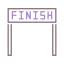 Finish line icon 64x64